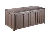 Large Wood-Look Storage Deck Box, 390-L Keter