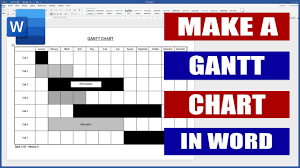 Secara visual, ia adalah jalur mudah yang terdiri daripada dua paksi utama: How To Make A Gantt Chart In Word Microsoft Word Tutorials Youtube