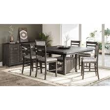 Comes with 8 padded chairs. Altamonte Square Counter Height Dining Set W Chair Choices Grey Jofran Furniture Furniture Cart