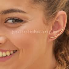 Buy Ear Climber, Earclimbers,turquoise Ear Climber Earrings, Gold Ear  Climber Earrings, Ear Jackets, Earclimbers Gold, Ear Crawler Online in  India