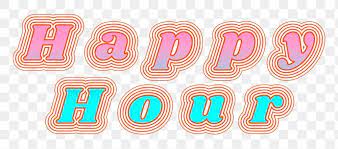 Happy Hour Png Retro Font Typography Free Image By Rawpixel Com Baifern Retro Font Typography Fonts Typography
