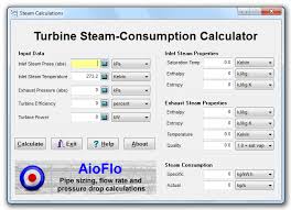 Turbine Steam Consumption Calculator
