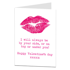 But they don't make boxes large enough! Funny Dirty Valentine Card For Him Boyfriend Husband Naughty Valentine S Day Message Buy Online In Cook Islands At Desertcart