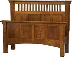 Mission Bedroom Furniture Plans Arts And Crafts Spindle Panel Bed Solid Wood Bed Custom Arts And Crafts Furniture Mission Furniture Crib Woodworking Plans