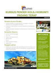 Kolej komuniti kuching main campus is located in kuching, sarawak. Kursus Kolej Komuniti