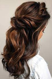 Pinterest Wedding Hairstyles Half Up Half Down On Brown Hair Bridal Hair Toronto Via Instagram Hair Styles Half Up Curls Half Up Hair