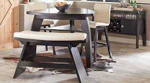 Picture Of Noah Chocolate 4 Pc Bar Height Dining Room With Vanilla Barstools From Furniture Dining Room Sets Pub Table Sets Dining Furniture