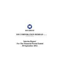 Ioi corporation berhad (ioi) is a leading global integrated and sustainable palm oil player. In Innovation And Sustainability Ioi Group