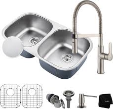 32 inch double bowl kitchen sink