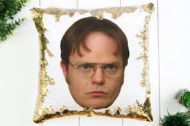 Rainn Wilson, Dwight Schrute Pillow, Christmas Gift, the Office, Funny  Gift, the Office Gift, Gift for Her/him, Sequin Pillow Gift, 15"x15"