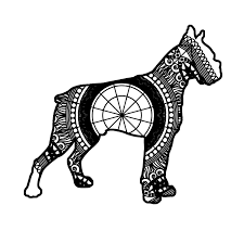 Download Boxer Dog Mandala Animal Svg Boxer Dogs Mandala Animals