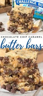 Chocolate Chip Caramel Butter Bars Crazy For Crust Recipe Desserts Dessert Recipes Easy Chocolate Chip Cookie Bars