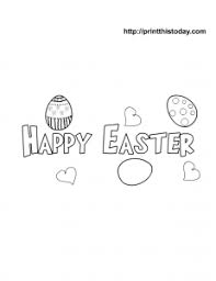 Happy Easter Banner Coloring Page Easter Coloring Pages Easter Printables Free Coloring Pages For Kids