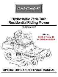 We did not find results for: Cub Cadet 23hp Z Force 48 Operator S And Service Manual Pdf Download Manualslib