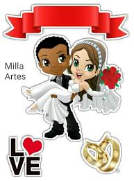 Touch device users, explore by touch or with swipe gestures. Couple With Afro Man Getting Married Free Printable Cake Toppers Oh My Fiesta Wedding