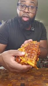 Lazy Dog Hot Honey Chicken and Waffle Salad