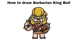 Shelly, nita, colt, bull, jessie. How To Draw Barbarian King Bull Brawl Stars New Skin Step By Step Youtube