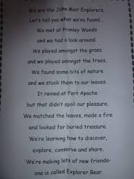 A Short Poem Written By One Of My John Muir Explorer Has Written About Their Experiences Of Our Wild Places Short Poems John Muir Told You So