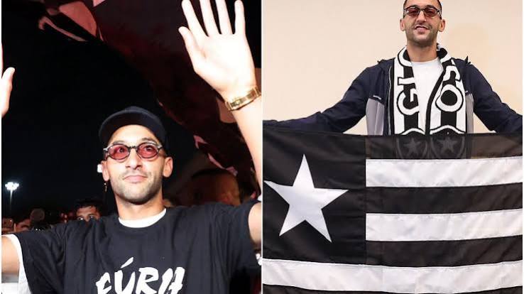 Botafogo: Hakim Ziyech &eacute; recebido por torcedores em desembarque no Rio de Janeiro | R&aacute;dio Itatiaia