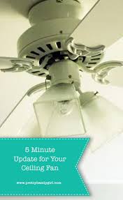 5 Minute Update For Your Ceiling Fan In 2020 Ceiling Fan Makeover Ceiling Fan Diy Window Treatments