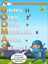 Order Of Operations Poster Bodmas Free Printable Bodmas Order Of Operations Math Poster
