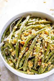Garlic Parmesan Roasted Green Beans Parmesan Green Bean Recipes Parmesan Green Beans Green Bean Recipes