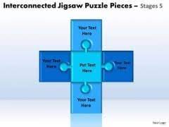 Free puzzles powerpoint templates presentationgo com. 5 Piece Jigsaw Slide Geeks