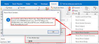 Then select junk email options. How To Add Email Addresses To Safe Blocked Senders List In Outlook
