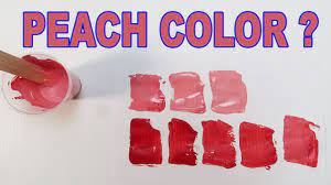 In this video, i have shown how to mix color to make peach & its many shades.please comment below and let me know if you have any thoughts. How To Make Peach Colour With Acrylic Paint With Primary Colors Easy Youtube