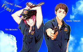 You can download cool wallpapers for free. Hd Wallpaper Anime Free Rin Matsuoka Sosuke Yamazaki Wallpaper Flare