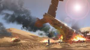 Plane Crash Panoramic Art Environment Concept Art Game Concept Art