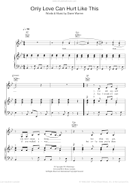 But i feel like i'd die till i feel your touch. Faith Only Love Can Hurt Like This Sheet Music For Voice Piano Or Guitar