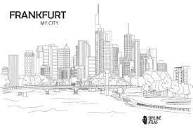 Pin architecture activities skyscraper coloring page. Drawings Of Frankfurt Skyline Atlas