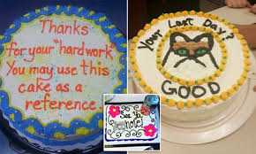 Thank you for leading by example. Farewell Cakes Employees Have Given To Their Leaving Colleagues