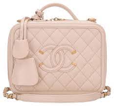 The chanel vanity case has always been a part of chanel's tradition. Chanel Vanity Case Light Beige Caviar Small Filigree Shoulder Bag Chanel Vanity Case Chanel Handbags Bags