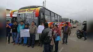 Microbuseros protestan por falta de permiso de circulación en Trujillo |  RPP Noticias