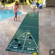 Portable Shuffleboard Set Frontgate Outdoor Shuffleboard Shuffleboard Outdoor