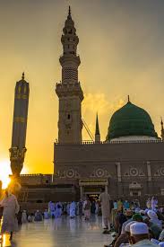 Beautiful white mosque in the sunset light. Madinah Masjid Al Nabawi In 2021 Masjid Photo Printer Islam