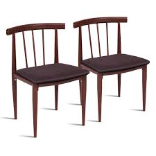 set of 2 dining chairs fabric