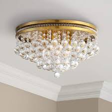 The metal frame circulating the lamp improve not only the appearance, but. Regina Brass 15 1 4 Wide Crystal Ceiling Light 79r07 Lamps Plus Crystal Ceiling Light Ceiling Lights Fancy Ceiling Lights