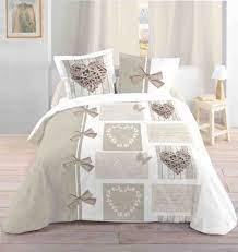Housse de couette 100x135 cm star beige/blanc. Housse De Couette Taies Beige Heart 220x240 Cm Kalico