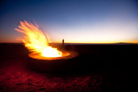 Community fire pits near the commons are a short walk from whichever tent spot guests are assigned. Dockweiler Beach Fire Pits Beaches Harbors