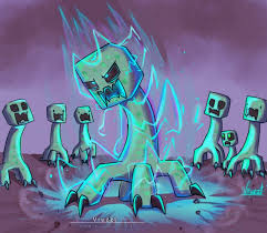 Creeper Super Saiyan By Vruzzt Minecraft Drawings Minecraft Art Minecraft Comics