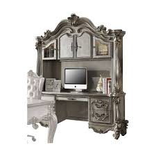 Check spelling or type a new query. Versailles Computer Desk And Hutch Antique Platinum Acme Furniture Target