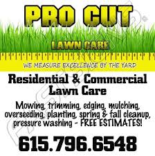 One way to do that is by learning from other lawn care professionals on youtube. Pro Cut Lawn Care Home Facebook