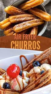 Heavenly Chocolate Dipped Air Fried Churros Recipe Traditional Mexican Desserts Mexican Dessert Recipes Mexican Dessert