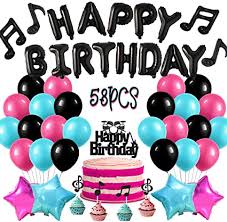 See more ideas about music decor, decor, music room. Amazon Com Music Party Decorations With Balloons And Cake Topper Music Note Balloons For Boys And Girls Tik Tok Themed Party Supplies Toys Games