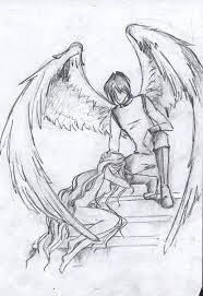 (angel drawing,fallen angel drawings,angel tattoo drawings,angel drawings sketches,angel wing drawings) > bring angels closer to yourself. The Fallen Angel By Alexiel99 On Deviantart Angel Drawing Angel Wings Drawing Wings Drawing