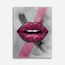 Over 20 years of experience to give you great deals on quality home products and more. Violet Roses Lips Canvas Wall Art And Canvas Prints Makemyprints Com