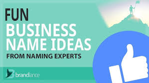 Also, you'll be able to brainstorm new ideas while still keeping the necessary points in mind. Best Fun Business Name Ideas Suggestions From Naming Experts Brand Names Generator Youtube